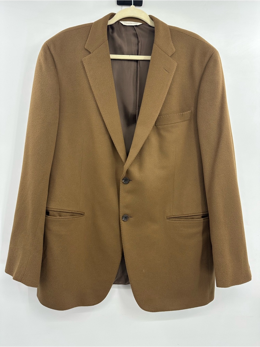 Samuelsohn Tan Two-Button Cashmere Sport Coat